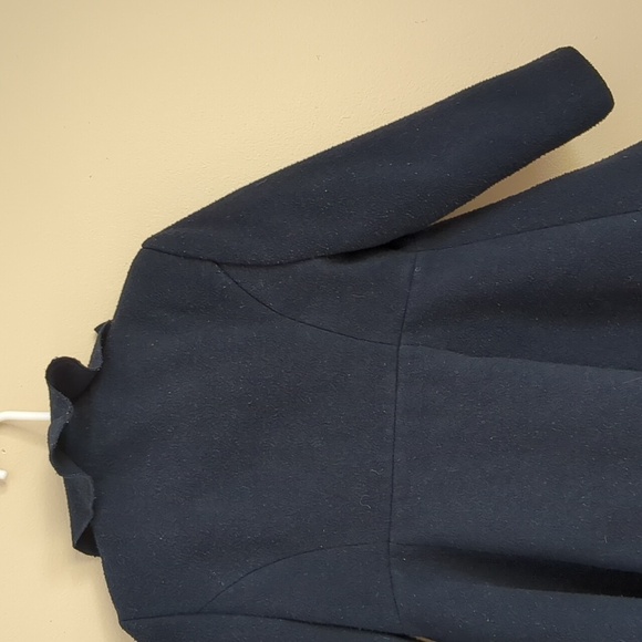 3T Rothschild Coat Ruffle Snap Front Solid Color Girl's Coat Black - Picture 11 of 14